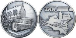 World Coins - France, Medal, Le Tramway Nantais, 1985, Silvered bronze,