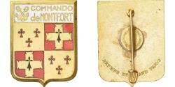 World Coins - France, Insigne, Commando de Montfort, Métal, Emaillée,