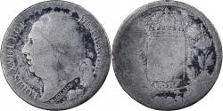 World Coins - France, Louis XVIII, 1/2 Franc, 1823, Perpignan, Silver,