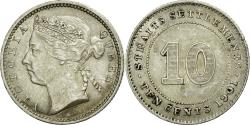 World Coins - Coin, Straits Settlements, Victoria, 10 Cents, 1901, , Silver, KM:11