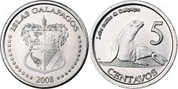 World Coins - GALAPAGOS ISLANDS, 5 Centavos, 2008, Copper-nickel, , KM:2