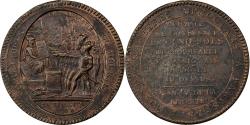 World Coins - France, 5 Sols, 1792 / AN 4, Birmingham, Monneron, Bronze,