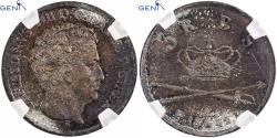 World Coins - Denmark, Christian VIII, 3 Rigsbankskilling, 1842, Altona, Silver, GENI,