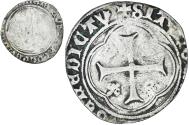 World Coins - Coin, France, Charles VIII, Blanc, 1483-1498, Uncertain Mint, rogné,