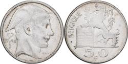 World Coins - Belgium, Régence Prince Charles, 50 Francs, Mercure, 1949, Brussels, Silver