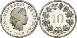 World Coins - Coin, Switzerland, 10 Rappen, 1989, Bern, BE, , Copper-nickel, KM:27