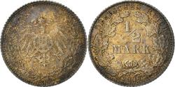 World Coins - Coin, GERMANY - EMPIRE, 1/2 Mark, 1906, Munich, , Silver, KM:17