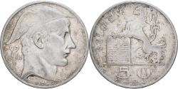 World Coins - Belgium, Régence Prince Charles, 50 Francs, 50 Frank, 1948, Brussels, Silver