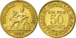 World Coins - Coin, France, Chambre de commerce, 50 Centimes, 1922,