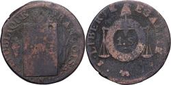World Coins - France, Sol, Sol aux balances non daté, Pau, Bronze, , Gadoury:21