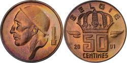 World Coins - Belgium, Baudouin I, 50 Centimes, 2001, Bronze, , KM:148.1