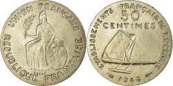 World Coins - Coin, FRENCH OCEANIA, 50 Centimes, 1948, , Bronze-Nickel, Lecompte:3