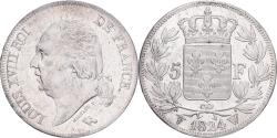 World Coins - France, Louis XVIII, 5 Francs, 1824, Lille, Silver, , Gadoury:614