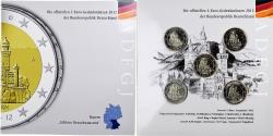 World Coins - Germany, 2€ x 5, Neuschwanstein Castle, BU, 2012, Bi-Metallic,