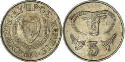 World Coins - Coin, Cyprus, 5 Cents, 1998