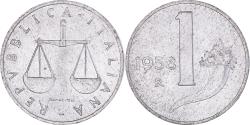 World Coins - Coin, Italy, Lira, 1958, Rome, , Aluminum, KM:91