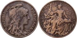 World Coins - France, 10 Centimes, Dupuis, 1911, Paris, Bronze, , Gadoury:277, KM:843