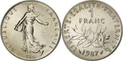 World Coins - France, Franc, Semeuse, 1987, Paris, Série BU, Nickel, , Gadoury:474