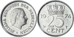 World Coins - Coin, Netherlands, 25 Cents, 1974