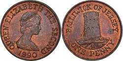 World Coins - Coin, Jersey, Penny, 1990