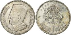 World Coins - Morocco, Mohammed V, Dirham, 1960, Paris, Silver, , KM:55