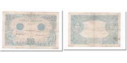 World Coins - France, 20 Francs, Bleu, 1913, 1913-02-01, VF(20-25), Fayette:10.3, KM:68b