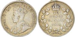 World Coins - Coin, Canada, George V, 10 Cents, 1916, Royal Canadian Mint, Ottawa,