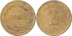World Coins - Coin, France, France Libre, 2 Francs, 1944, Philadelphia, , Brass