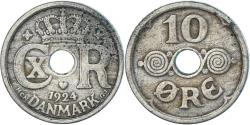 World Coins - Coin, Denmark, 10 Öre, 1924
