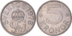 World Coins - Coin, Sweden, Carl XVI Gustaf, 5 Kronor, 1978, , Copper-nickel, KM:853