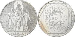 World Coins - France, 10 Euro, Hercule, 2013, Paris, Silver, , KM:2073