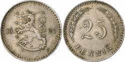 World Coins - Finland, 25 Penniä, 1921, Copper-nickel, , KM:25