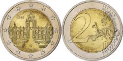 World Coins - Germany, 2 Euro, Sachsen, 2016, Munich, Bi-Metallic,