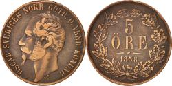 World Coins - Coin, Sweden, Oscar I, 5 Öre, 1858, , Bronze, KM:690