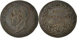 World Coins - Coin, Monaco, Honore V, 5 Centimes, Cinq, 1837, Monaco, , Cast Brass