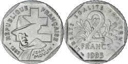 World Coins - France, Jean Moulin, 2 Francs, 1993, , Nickel, KM:1062, Gadoury:548