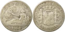 World Coins - Coin, Spain, Provisional Government, Peseta, 1870, , Silver, KM:653