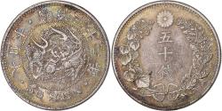 World Coins - Japan, Meiji, 50 Sen, 1899, Silver,