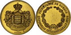 World Coins - Monaco, Medal, Exposition internationale de Monaco, 1893, Gilt Bronze, Besesti