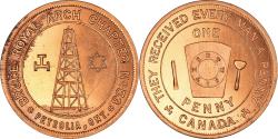 World Coins - Canada, Token, Masonic, Petrolia, Bruce Royal Arch, Chapter Penny,
