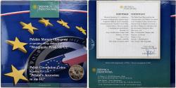 World Coins - Poland, 1 Grosz to 5 Złotych, Accession to the EU, 1995, Warsaw, BU,