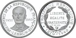 World Coins - France, Medal, Les Présidents de la République, Albert Lebrun, Politics