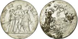 World Coins - Coin, France, Union et Force, 5 Francs, 1798, Perpignan, , Silver