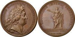World Coins - France, Medal, Louis XIV, Politics, Society, War, Mauger, , Bronze