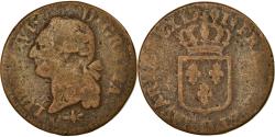 World Coins - Coin, France, Louis XVI, Sol à l'Ecu, 1791, Lyon, , Copper, Gadoury:350
