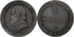 World Coins - Papal States, Pius IX, Soldo, 1867, Rome, Copper,