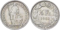 World Coins - Switzerland, 1/2 Franc, 1963, Bern, Silver, , KM:23