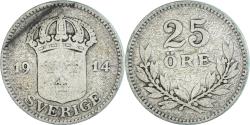 World Coins - Coin, Sweden, 25 Öre, 1914