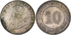 World Coins - Coin, Straits Settlements, George V, 10 Cents, 1927, , Silver, KM:29b