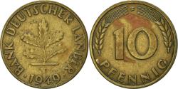 World Coins - Coin, GERMANY - FEDERAL REPUBLIC, 10 Pfennig, 1949, Stuttgart, , Brass